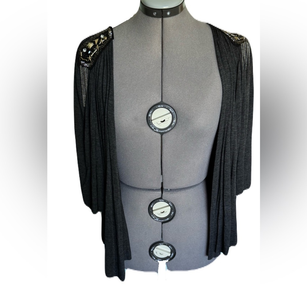 B'leev Charcoal Gray Shrug